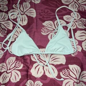Tai Swim Light Blue Triangle Bikini Top